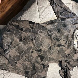 LuLaRoe Black and Gray Geometric Dress